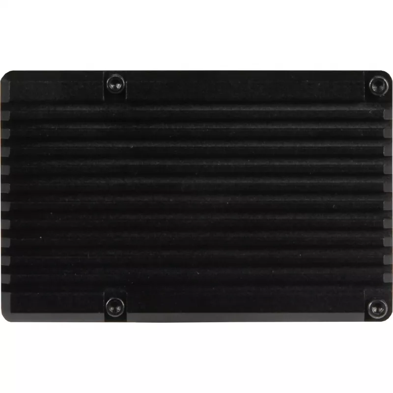 JOY-IT RPI CASE ALU07F - korpus Raspberry Pi 4, Alu, ventilaator, must (RB-ALUCASEP4+07FAN)