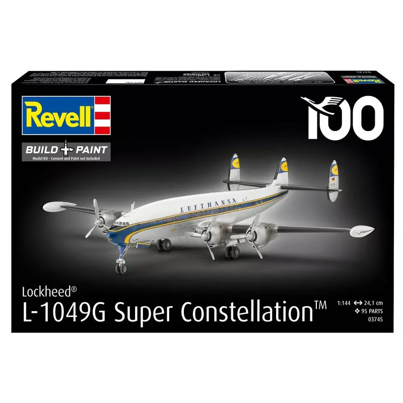 Plastmudeli komplekt REVELL Lockheed L.1049G Super Constellation Lufthansa värvitoonis