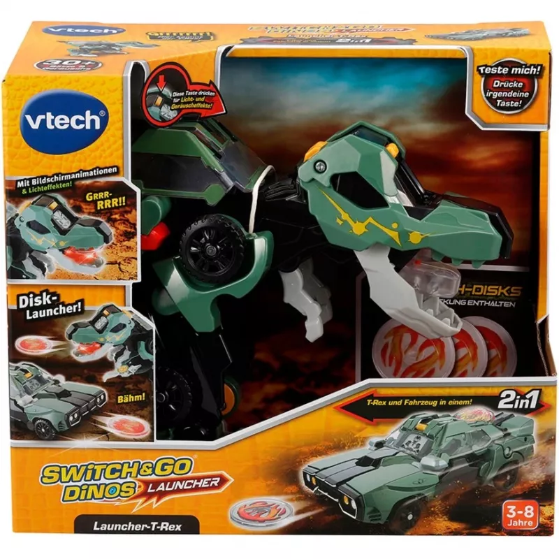 Switch & Go Dinos - Launcher-T-Rex, mängufiguur