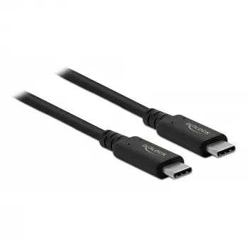 Delock - USB-kaabel - USB-C (M) USB-C-le (M) - USB4 / Thunderbolt 3 / DisplayPort - 20 V - 5 A - 80 cm - Toetab Power Delivery 3.0, toetab 8K 60 Hz (7680 x 4320), tugi