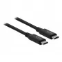 Delock - USB-kaabel - USB-C (M) USB-C-le (M) - USB4 / Thunderbolt 3 / DisplayPort - 20 V - 5 A - 80 cm - Toetab Power Delivery 3.0, toetab 8K 60 Hz (7680 x 4320), tugi