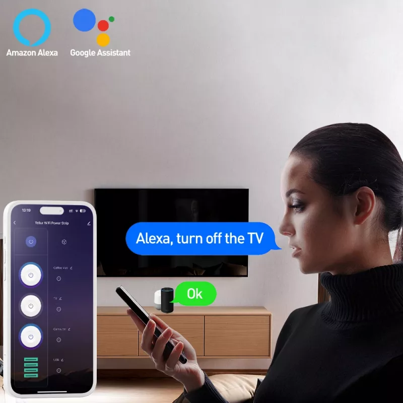 Tellur TLL331521 Smart WiFi pistikupesapulk