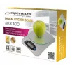 Elektrooniline köögikaal ESPERANZA Avocado hall — 5 kg kandevõime, bambusplatvorm, mõõtühikud g/lb/oz