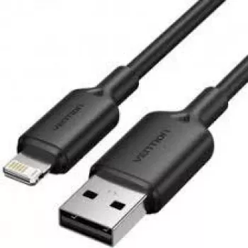 Lightning-kaabel Vention LAMBH, 2 m, USB-A Lightning-ile, must