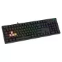 Mänguklaviatuur SAVIO STYX BROWN — mehaaniline Outemu Brown, QZERTY US International, RGB, USB, täissuuruses 104 klahvi, must