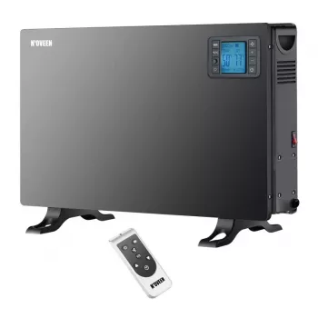 Konvektor-tüüpi elektrikeris NOVEEN CH7100 — 2000 W, 3 võimsustaset, LCD, taimer, puldiga, must