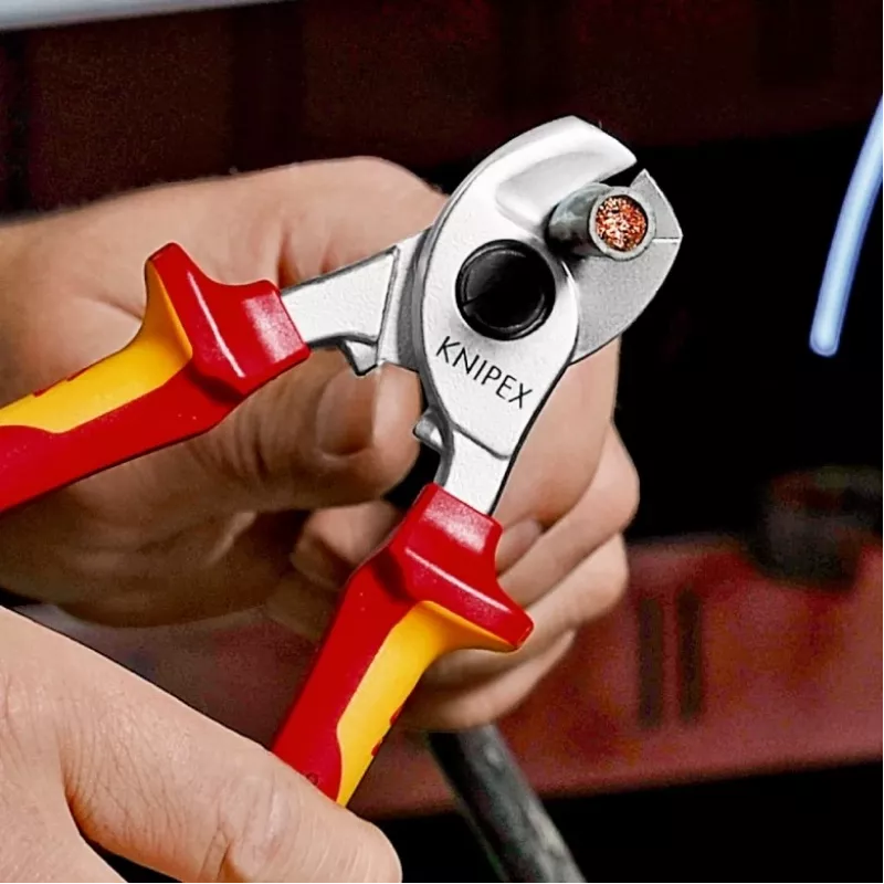 Knipex 95 16 165 T kaabli krimpsitangid Krimpsimistööriist Must, Kollane