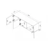 Cama 3D RTV-kapp ALMA 150x41.5xH55 kašmiir