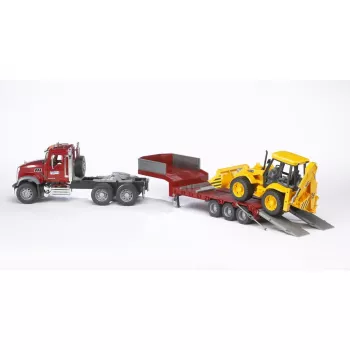 Mänguasi madelauto koos JCB 4CX lisaseadmega, BRUDER, mudel BR-02813, ABS konstruktsioon, mitmevärviline