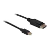 Mini DP/DP 1.2 kaabel DeLOCK 82438 2 m must