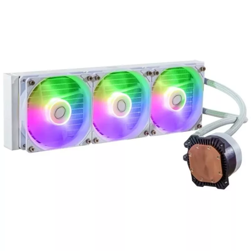 Vedelikjahutuse komplekt Cooler Master MasterLiquid 360L Core ARGB White 12 cm ventilaatorid