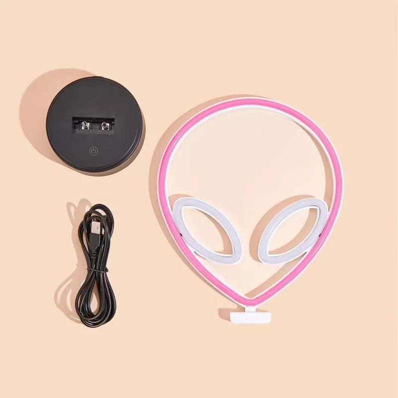 Lauavalgusti MANTA SNL86PK Style Neon Lights UFO Pink – dekoratiivne neoonstiilis roosa valgusti