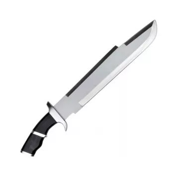 Ellujäämisnuga cinema classic CC-PDT – roostevabast terasest tera 375 mm, kogupikkus 525 mm, roostevabast terasest käepide, must plastiktupp, 1 kg