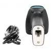 Manhattan 2D pikamaa LED-vöötkoodiskanner, USB, 450 mm lugemissügavus, maksimaalne ümbritseva valguse taluvus 100 000 luksi (päikesevalgus), toetab sümboleid – 1D (x21 versiooni) ja 2D (x10 versiooni), skanneri RJ45–USB 1,8 m kaabel (kõige levinum tüüp, USB-A), must, 3-aastane garantii