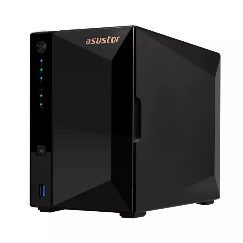 Asustor DRIVESTOR 2 Pro Gen2 AS3302T v2 NAS Realtek RTD1619B 2 GB DDR4 ADM Must