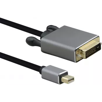 Mini DisplayPort - DVI kaabel helos 288475 — 1,0 m, must