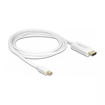 Videokaabli adapter DeLOCK 83707 Mini DisplayPort HDMI-le 2m Valge