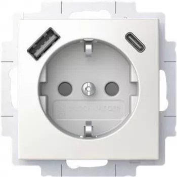 BUSCH JAEGER SCHUKO pistikupesa USB-A+C 20 EUCB2USBAC-914 (2CKA002011A6298)