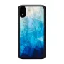 Nutitelefoni ümbris iKins iPhone XR-ile — sinise järve värvi välimine, must sisemine