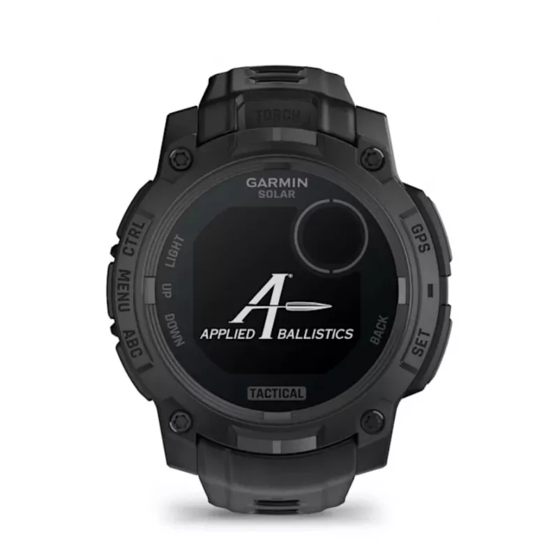 Nutikell GARMIN Instinct 3 45mm Solar Tactical Edition Must — 45mm, päikeseenergial laadimine, GPS, pulsikell