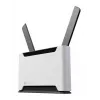 Juhtmevaba ruuter MikroTik Chateau PRO ax — kaheribaline 2,4/5 GHz, 3548 Mbit/s, PoE, 5x LAN, 2 välist antenni, hall/valge