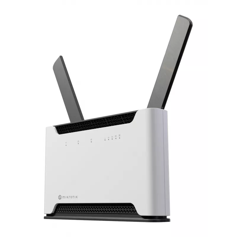 Juhtmevaba ruuter MikroTik Chateau PRO ax — kaheribaline 2,4/5 GHz, 3548 Mbit/s, PoE, 5x LAN, 2 välist antenni, hall/valge