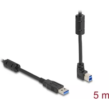 DeLOCK USB-kaabel Type-A-pistik Type-B isasele 90° ülespoole nurga all 5 m