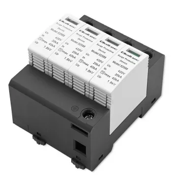 Liigpingekaitse QOLTEC 52588 AC 4P 420V T2 C — 4-pooluseline vahelduvvoolu liigpingepiirik, 420 V, tüüp 2