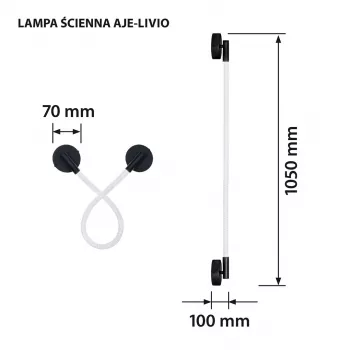 Activejeti LED seinavalgusti AJE-LIVIO WW