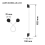 Activejeti LED seinavalgusti AJE-LIVIO WW
