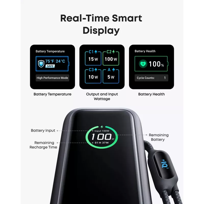 Kaasaskantav akupank Anker A1695H11 25000 mAh