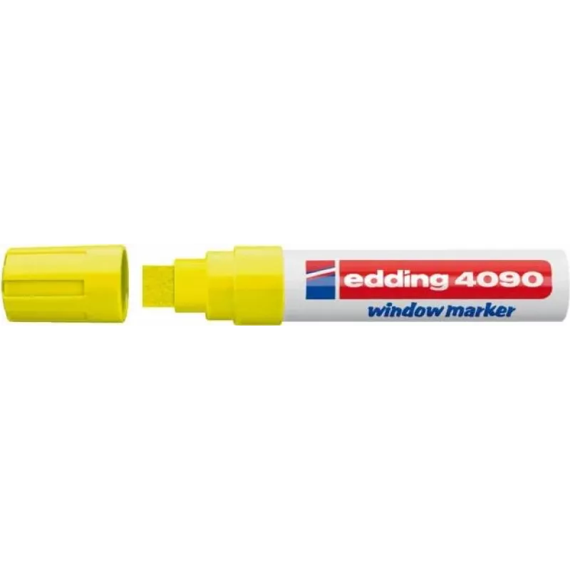 Kriidimarker Edding 4090 Meisliteraga Kollane 5 tk
