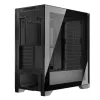 PC Case MODECOM VOLCANO EXPANSE T Midi Tower, karastatud klaas, USB-C, toetab micro ATX, GPU kuni 430 mm, CPU jahuti kuni 180 mm, 3x3,5 tolli pesa, 2x2,5 tolli, must