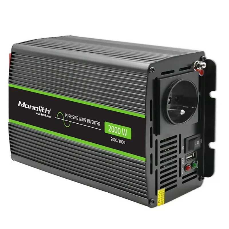 Qoltec Monolith 2000 W must autoinverter 12 V