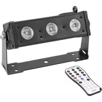 LED-efektvalgusti EUROLITE BAR-3 DMX 3 LEDiga — kompaktne lava-/pimendusvalgusti DMX-juhtimisega
