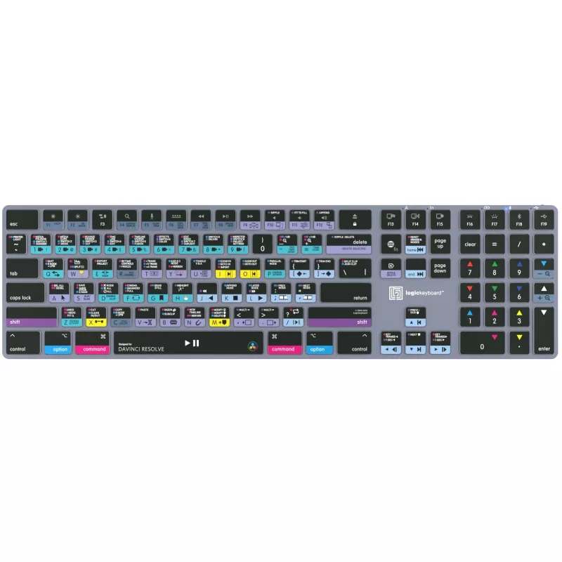 Logickeyboard LKB-RESB-TM-UK Office Bluetooth QWERTY klaviatuur hall titaan