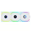 Fan Lian Li UNI FAN SL Wireless LCD 120 12 cm Valge 3 tk