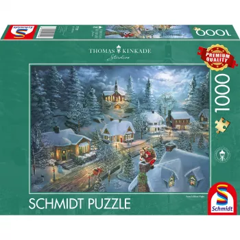 Pusle schmidt spiele Thomas Kinkade Studios “Santa's Silent Night” 1000 tk