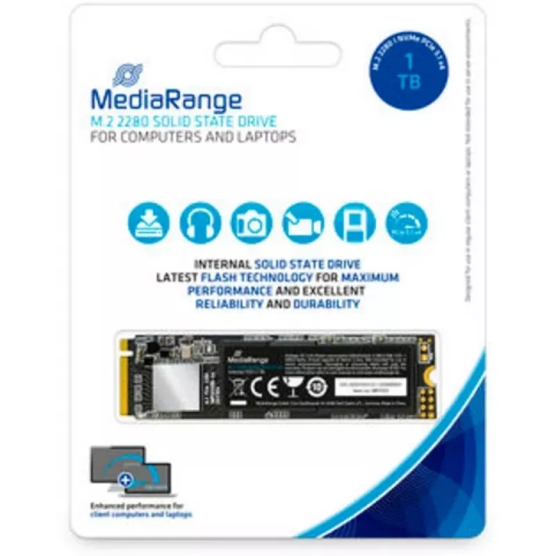 SSD-ketas MediaRange 1 TB M.2 PCI Express 3.1 NVMe MR1033