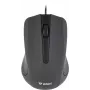 USB-juhtmega hiir, 3 nuppu, kummeeritud pind, 1000DPI