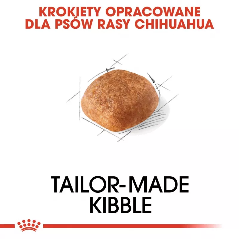 Kuiv koeratoit Royal Canin Chihuahua Adult 1.5 kg — kana, 28% valku, väga väikese tõu koertele