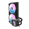 Darkflash DV240S täisintegreeritud vedelikjahutus protsessorile, 120 mm ventilaatorid, must, toetab LGA1700/AM5 ja muid sokleid
