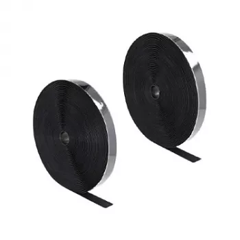 DeLOCK Tugev haak- ja aasateip isekleepuv 25 m x 25 mm must