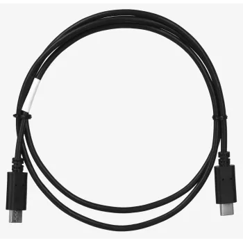 USB 2.0 USB-C–USB-C kaabel LANBERG CA-CMCM-10CU-0010-BK 1 m, must, 480 Mbit/s, kullatud kontaktidega