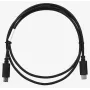 USB 2.0 USB-C–USB-C kaabel LANBERG CA-CMCM-10CU-0010-BK 1 m, must, 480 Mbit/s, kullatud kontaktidega