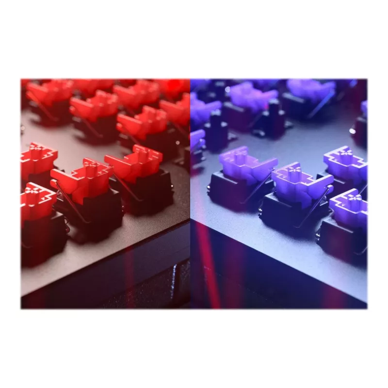 Juhtmega mänguriklaviatuur Razer Huntsman V2 — klikkiv lilla optiline lüliti, RGB LED