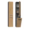 Vannitoa hoiukapp Topeshop NEL IV ANTR/ART — vabalt seisev, Grafiit/Tamm, 3 riiulit, 310×300×1740 mm