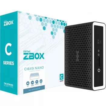 Zotac ZBOX CI649 NANO 1,8L suurune arvuti Must, Valge i5-1335U Intel SoC 1,3 GHz