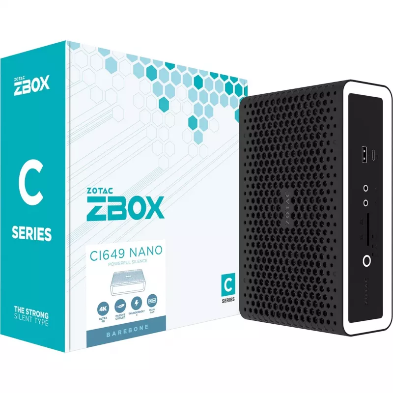 Zotac ZBOX CI649 NANO 1,8L suurune arvuti Must, Valge i5-1335U Intel SoC 1,3 GHz