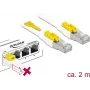 Võrgukaabel DeLOCK 85332 RJ-45 Cat6a 2 m Valge